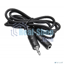 Кабель-удлинитель аудио Buro Jack 3.5 (m)/Jack 3.5 (f) 2м. черный BAAC003-2