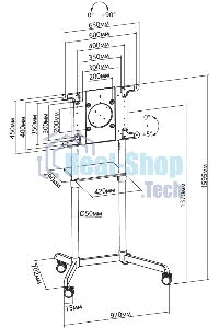 Стойка для телевизора Cactus CS-ST1146WT белый 37