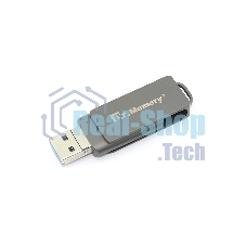 Флешка USB Dr. Memory 051, 4Gb, USB 3.0/USB Type-C, R/W 70/40, серый