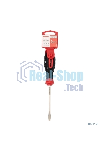 Отвертка шлицевая Rexant SL 5х100 мм, трехкомпонентная рукоятка, сталь S2