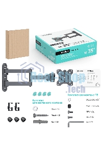 Кронштейн ONKRON R4 для телевизора 10