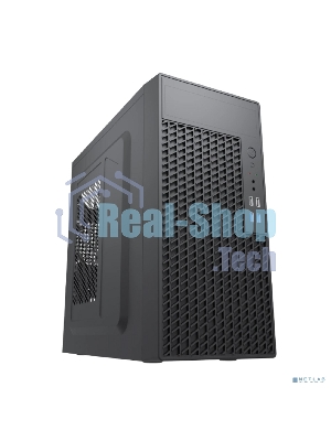 Компьютерный корпус с блоком питания Foxline 450Вт./Case Forza mATX, 450W, 2xUSB 2.0+2xUSB 3.0, Black, w/o FAN, 8 см fan PSU, power cord