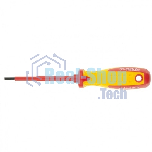 Отвертка Matrix Insulated, PH0 x 75 мм, CrMo, до 1000 В, двухкомп. рукоятка
