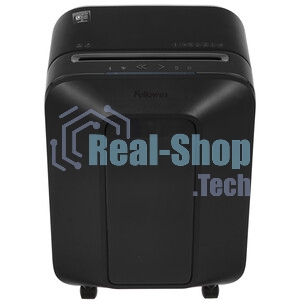 Шредер Fellowes PowerShred LX200 черный (секр.P-4)/перекрестный/12лист./22лтр./скрепки/скобы/пл.карты