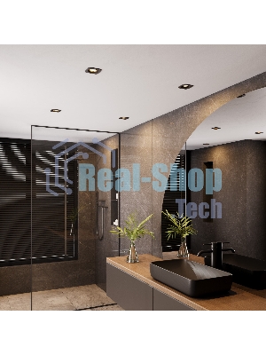 15276/LED / Светильник встраиваемый 10W 4000K черный IP44