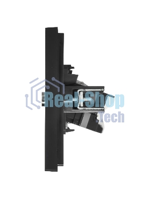 Розетка двойная TV+RJ45 кат.5E IEK FORTE&PIANO FP136 черный