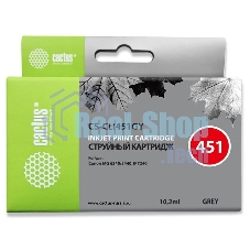 Картридж струйный Cactus CS-CLI451GY серый (10.2 мл) для Canon MG 6340/5440/IP7240