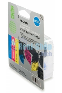 Картридж струйный Cactus CS-CB338 №141XL трехцветный (18 мл.) для HP DJ D4263/D4363/D5360/DJ J5783/J6413/PS C4273/C4283/C4343/C4383/C4473/C4483/C4583/C5283/D5363