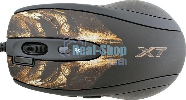 Мышь проводная A4Tech XL-750BH черный, 3600 dpi, USB, кнопки - 7