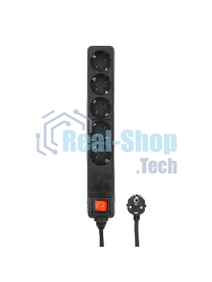 Сетевой фильтр Energenie Сетевой фильтр SPG5-C-10 3m. 16А. черный