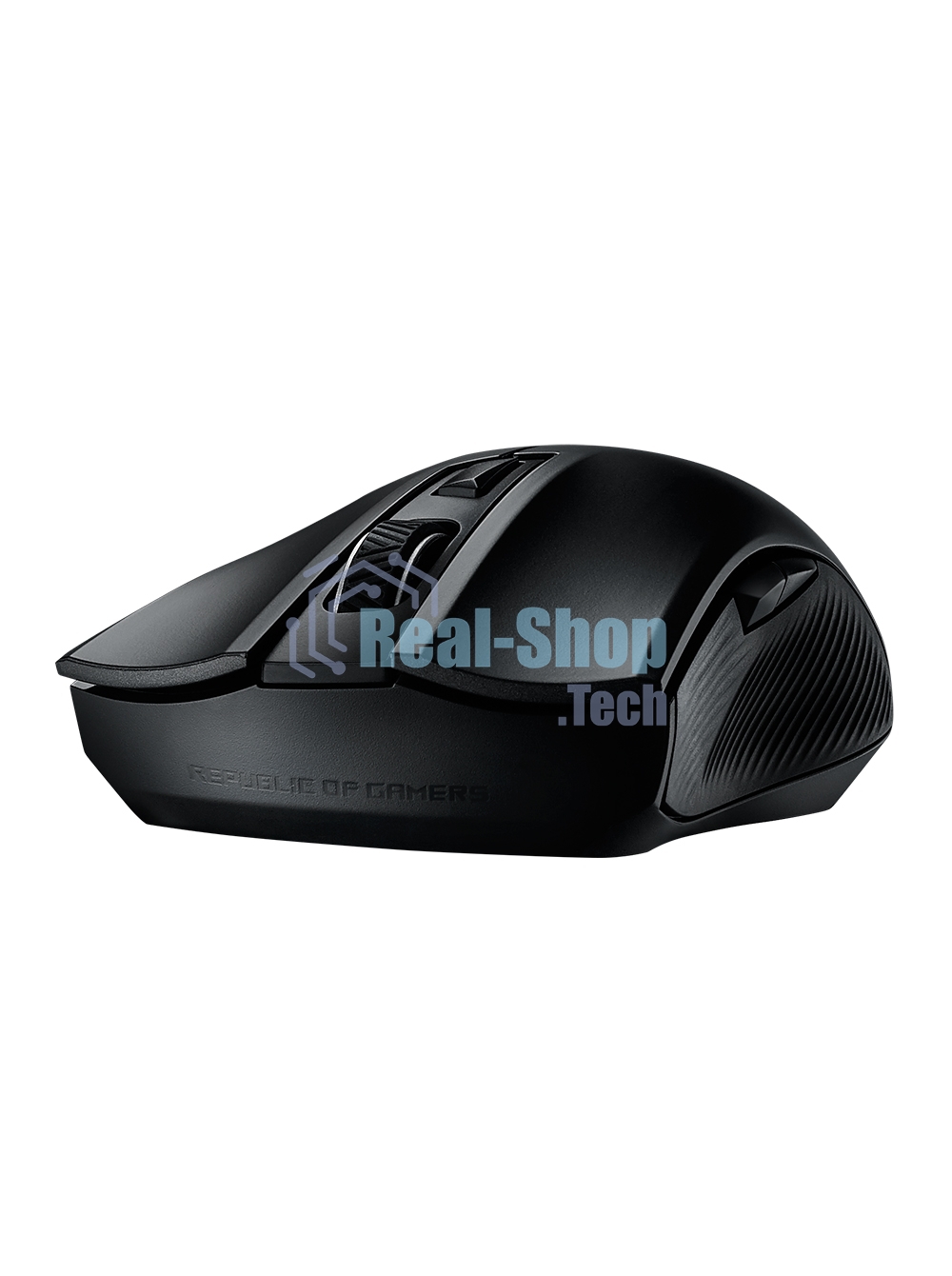 Мышь беспроводная ASUS ROG Strix Carry черный, 7200 dpi, радиоканал, Bluetooth, USB, кнопки - 6