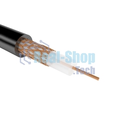 Кабель коаксиальный Rexant РК 75-2-11А, бухта 400 м, черный