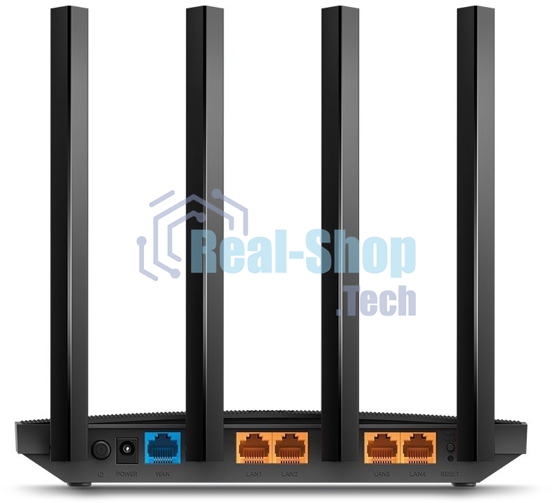 Роутер беспроводной TP-Link Archer C6U AC1200 10/100/1000BASE-TX/4G ready черный