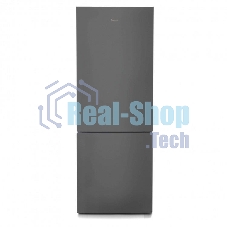 Холодильник Бирюса Б-W6034 графит матовый двухкамерный 210/85л морозилка снизу