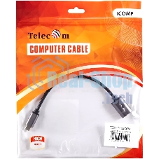 Кабель-адаптер Type-Cm --> USB 3.0 Af, OTG, 1,5A, 5,0Gbps, Alum grey 0,2m Telecom (TC409M)