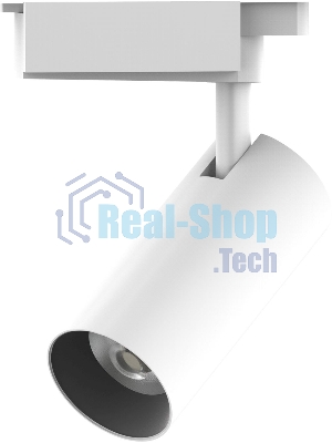Светильник Gauss трековый цилиндр 20W 1760lm 4000K 180-220V IP20 65x206мм белый LED 1/40