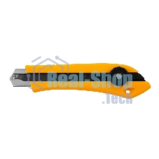 Нож Denzel 18 мм, сменное лезвие, SK4, метал. направляющая, винтовой фиксатор