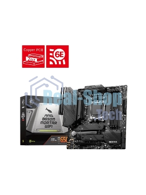 Материнская плата MSI MAG B650M MORTAR WIFI, AM5, AMD B650, 4xDDR5, 6xSATA, 2xM.2, 1xPCI-E 4.0 x16, 1xPCI-E 4.0 x4, 1xHDMI, 1xDP, 1x2.5Gb LAN, 3xUSB 3.2 Gen 2, 4xUSB 3.2 Gen 1, 1xUSB-C 3.2 Gen 2x2, 5x3.5мм аудио, 7.1, Micro-ATX