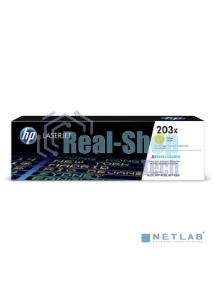 Картридж лазерный HP CF542X (HP 203X) желтый для HP LaserJet M254/M280/M281 2500 страниц.