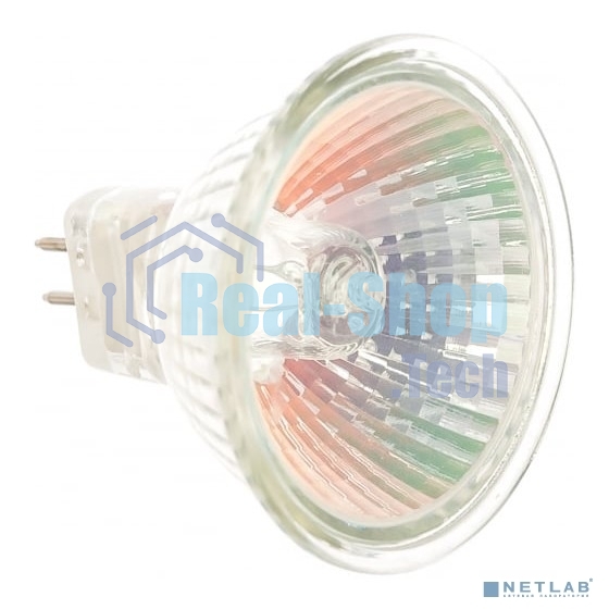 Лампа галогенная ЭРА GU5.3-JCDR (MR16) -50W-230V-Cl(10/200/6000)