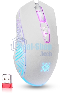 Мышь беспроводная Defender Pandora GM-502 белый, 3200 dpi, радиоканал, USB, кнопки - 7