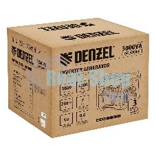 Генератор инверторный Denzel GK-3800iF, 3,8 кВт, 230 В, ручной старт