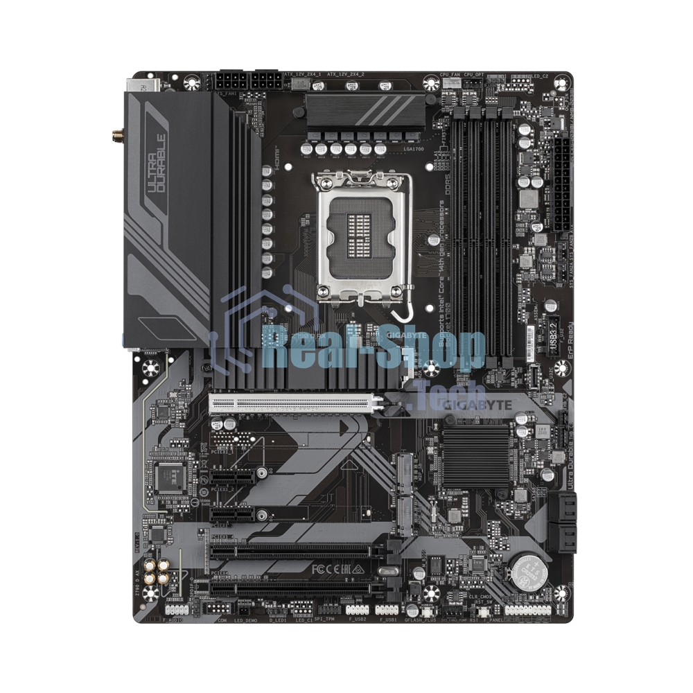 Материнская плата Gigabyte Z790 D AX, LGA 1700, Intel Z790, 4xDDR5, 4xSATA, 3xM.2, 1xPCI-E 5.0 x16, 1xPCI-E 4.0 x4, 2xPCI-E 3.0 x1, 1xHDMI, 1xDP, 1x 2.5Gb LAN, 4xUSB-A 3.2 Gen 1, 1xUSB-A 3.2 Gen 2, 2xUSB-A 2.0, 1xUSB-C 3.2 Gen 2, 3x3.5 мм, 7.1, ATX