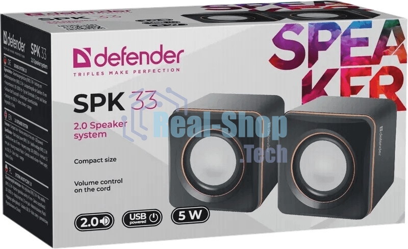 Акустическая система Defender SPK 33 (2.0,5 Вт, питание от USB)