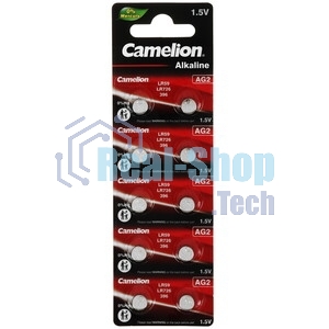 Батарейка для часов Camelion G 2 BL-10 Mercury Free (0%Hg), 396A/LR726/196 1.5 В