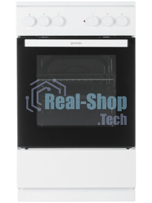 Плита электрическая Gorenje GEC5A12WG-B белый, конфорок 4 электрических, духовка 68 л, 50 см x 85 см x 59.4 см (без крышки)