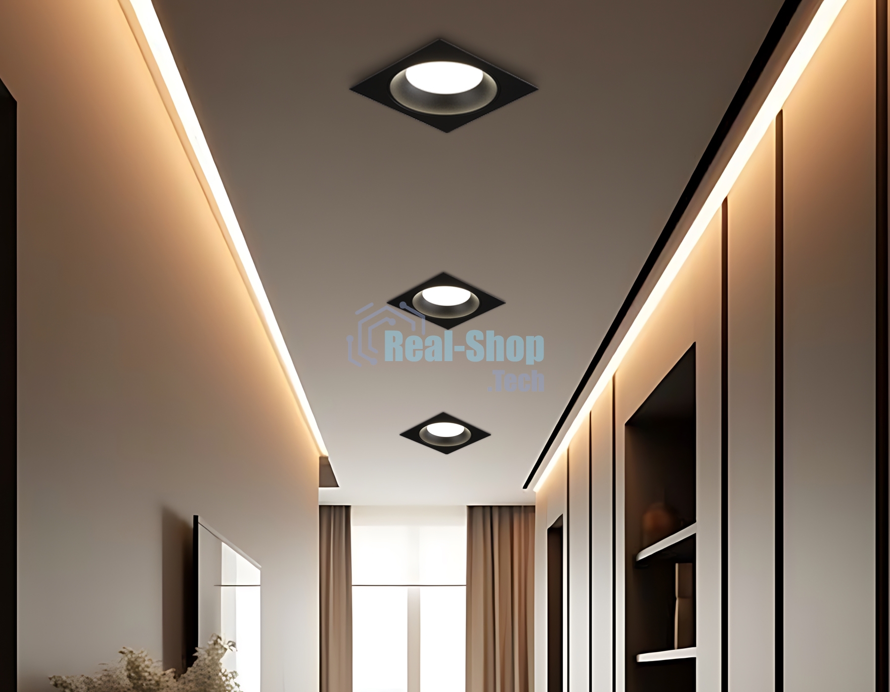 Светильник Ambrella light TN52339 SBK черный песок GX53 max 12W 115*115*25