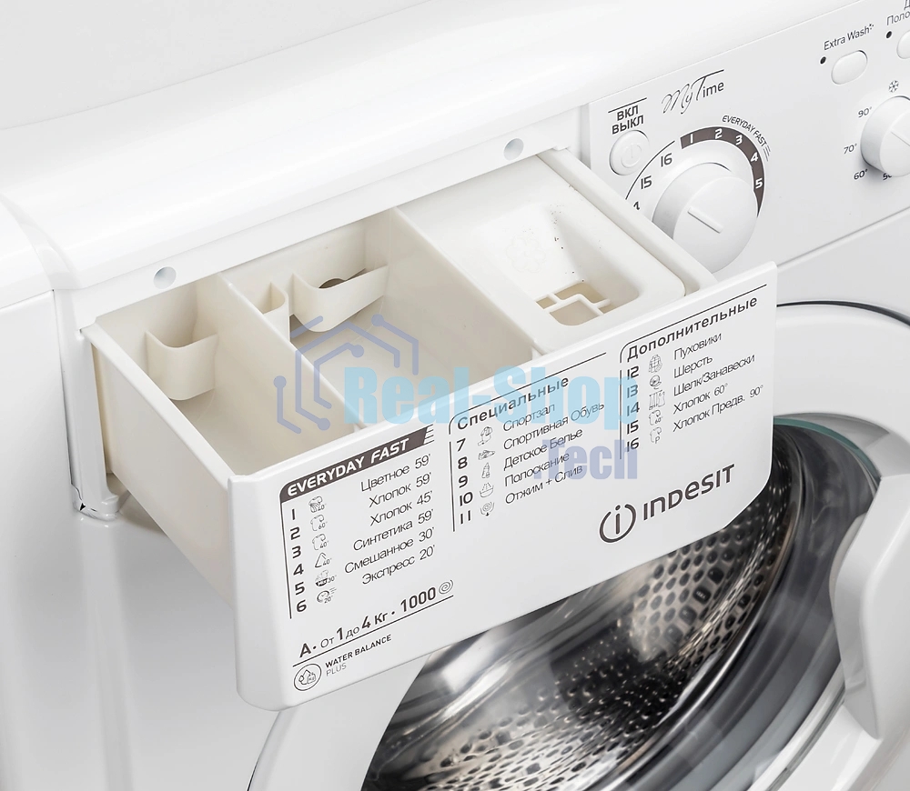 Стиральная машина Indesit EWUC 4105 CIS белый, загрузка фронтальная 4 кг, 1000 об/мин., класс: А