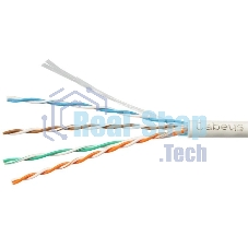 Кабель информационный Cabeus UTP-4P-Cat.5e-SOLID-LSLTx-GY-100 кат.5E U/UTP 4 пары PVC внутренний 100м серый