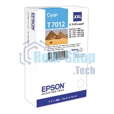 Картридж струйный Epson T70124010 голубой (3400 стр.) для WorkForce WP-4015DN WP-4015, WP-4025DW WP-4025, WP-4095DN WP-4095, WP-4515DN WP-4515, WP-4525DNF WP-4525, WP-4535DWF WP-4535, WP-4595DNF WP-4595