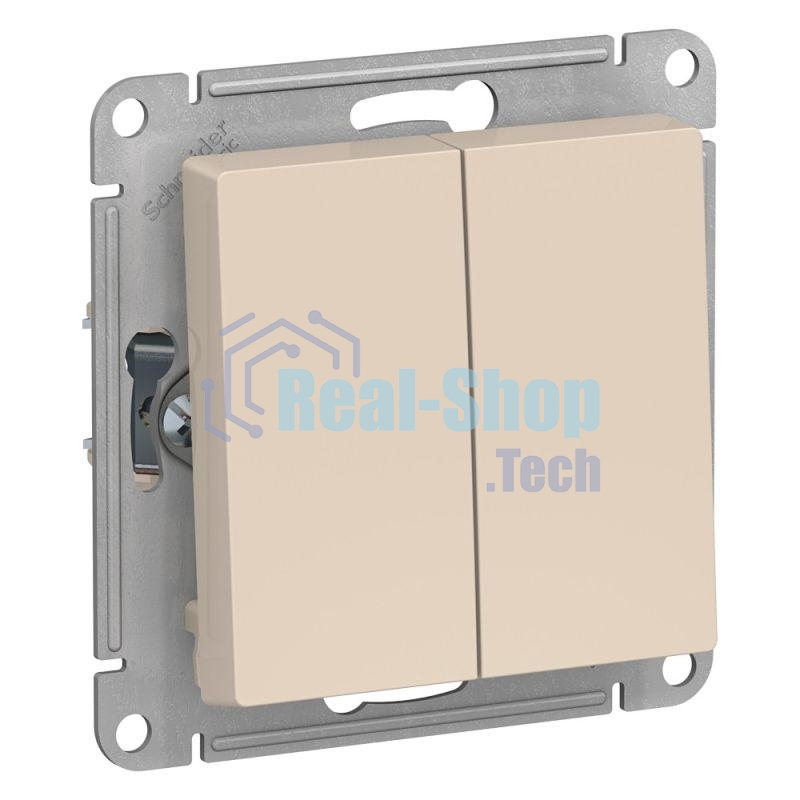 Механизм переключателя 2-кл. ATLAS DESIGN (сх.6) 10АХ беж. SchE ATN000265