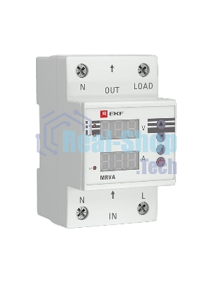 Реле напряжения и тока с дисплеем MRVA 50А PROxima EKF MRVA-50A