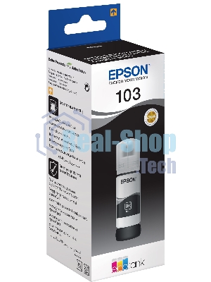 Чернила Epson 103BK C13T00S14A черный (65 мл) для Epson L3100/3110/3150