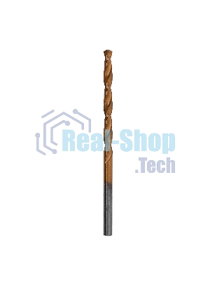 Сверло по металлу Matrix, 3,5 мм, HSS, нитридтитановое покрытие, цилиндрический хвостовик