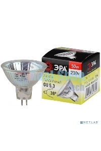 Лампа галогенная ЭРА GU5.3-JCDR (MR16) -50W-230V-Cl(10/200/6000)