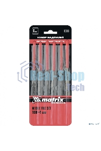 Набор Matrix надфилей, 160x4мм, 6 шт., обрезиненные рукоятки