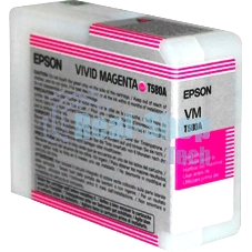 Картридж струйный Epson T580A (C13T580A00) пурпурный (80 мл) для Epson Stylus Pro-3880