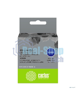 Картридж ленточный Cactus CS-LK4SBE черный шрифт, серебристый матовый фон (12 мм, 9 м) для Epson LW300/LW400/LW700/LW600P/LW1000P/K400/Z700/Z900