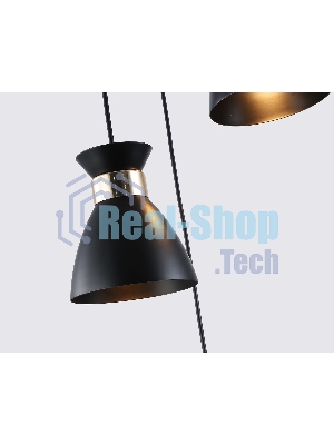 Светильник Ambrella light TR8470/3 BK/FGD черный/золото E27/3 max 60W D340*1000