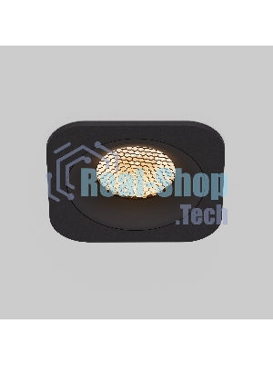 15276/LED / Светильник встраиваемый 10W 3000K черный IP44