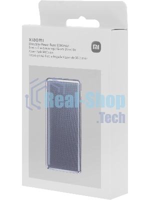 Портативный аккумулятор Xiaomi Ultra Slim 5000mAh QC/PD 20W 2.4A USB-C серый (BHR9535GL)