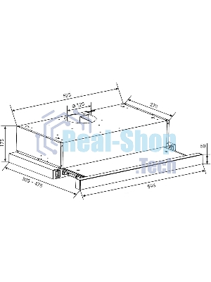 Вытяжка Weissgauff TEL 600 2M Touch Black Glass