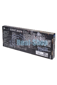 Клавиатура проводная Oklick 717G BLACK DEATH черный/оранжевый USB Multimedia for gamer LED