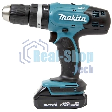 Дрель-шуруповерт Makita DHP453SYE, 18 В, 1.5 Ач, 42 Нм, щеточный