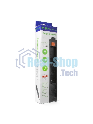 Сетевой фильтр Energenie Сетевой фильтр SPG5-C-10 3m. 16А. черный