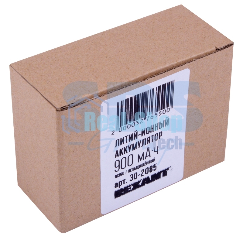 Аккумулятор Li-ion 18350 unprotected 900 mAH 3.7 В Rexant